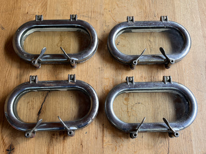 Patrijspoort kogelrond / ovaal 28 x 15 cm