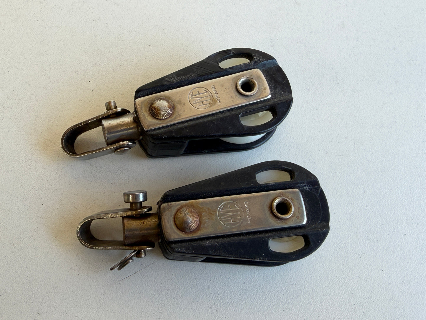 HYE 1 schijfs blok 30 mm tot 8 mm lijn met wartel