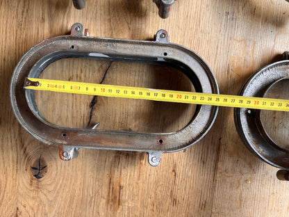 Patrijspoort kogelrond / ovaal 28 x 15 cm