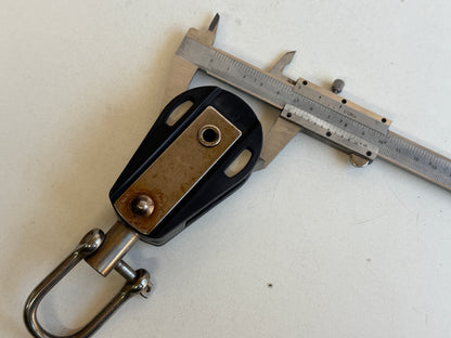 HYE 1 schijfs blok 50 mm tot 13 mm lijn met wartel