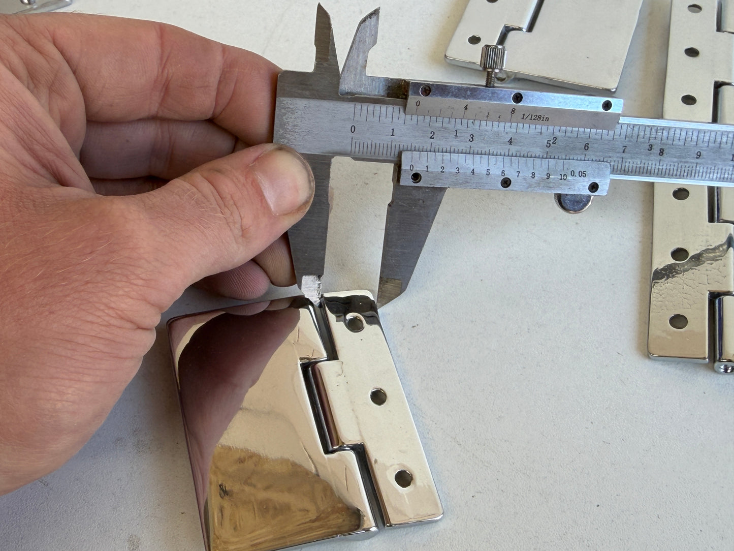 RVS luikscharnier  65mm