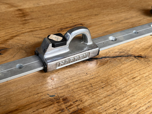2 x Harken oog voor op rail / oogslede / incl 100 cm rail 26 mm