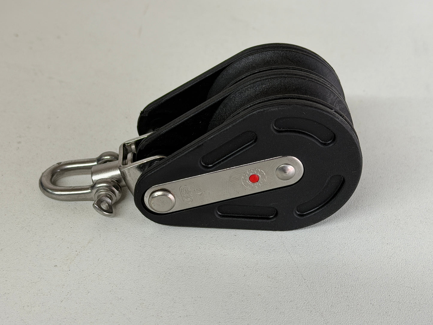 NIEUW HS Sprenger 2 schijfs blok gelagerd met wartel 50 mm