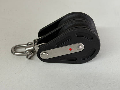 NIEUW HS Sprenger 2 schijfs blok gelagerd met wartel 50 mm