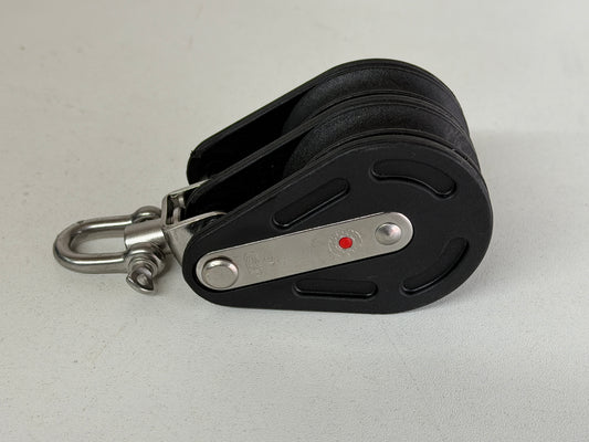 NIEUW HS Sprenger 2 schijfs blok gelagerd met wartel 50 mm