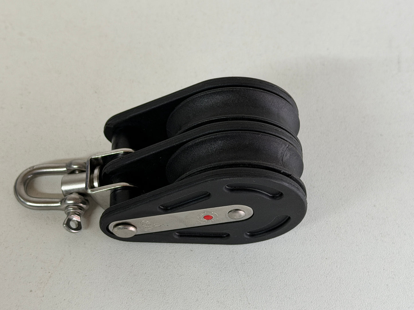 NIEUW HS Sprenger 2 schijfs blok gelagerd met wartel 50 mm