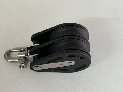 NIEUW HS Sprenger 2 schijfs blok gelagerd met wartel 50 mm