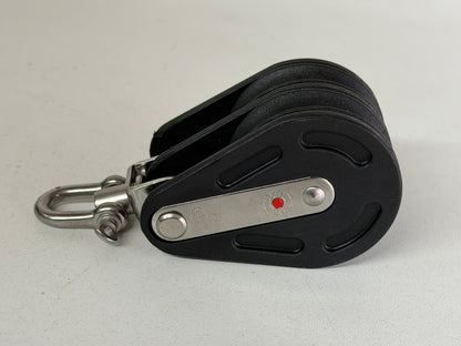 NIEUW HS Sprenger 2 schijfs blok gelagerd met wartel 50 mm