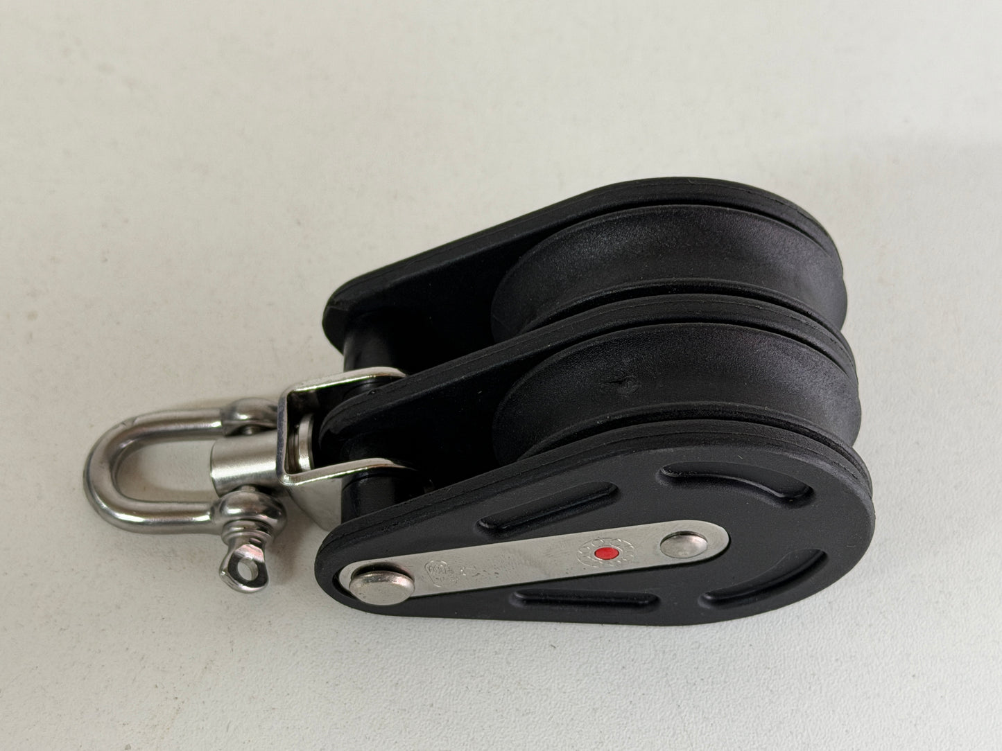 NIEUW HS Sprenger 2 schijfs blok gelagerd met wartel 50 mm