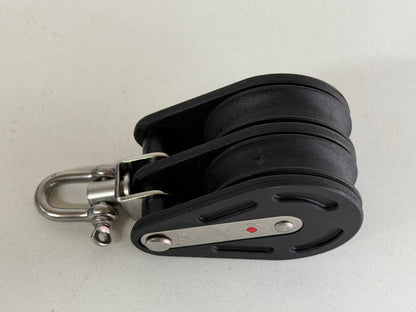 NIEUW HS Sprenger 2 schijfs blok gelagerd met wartel 50 mm