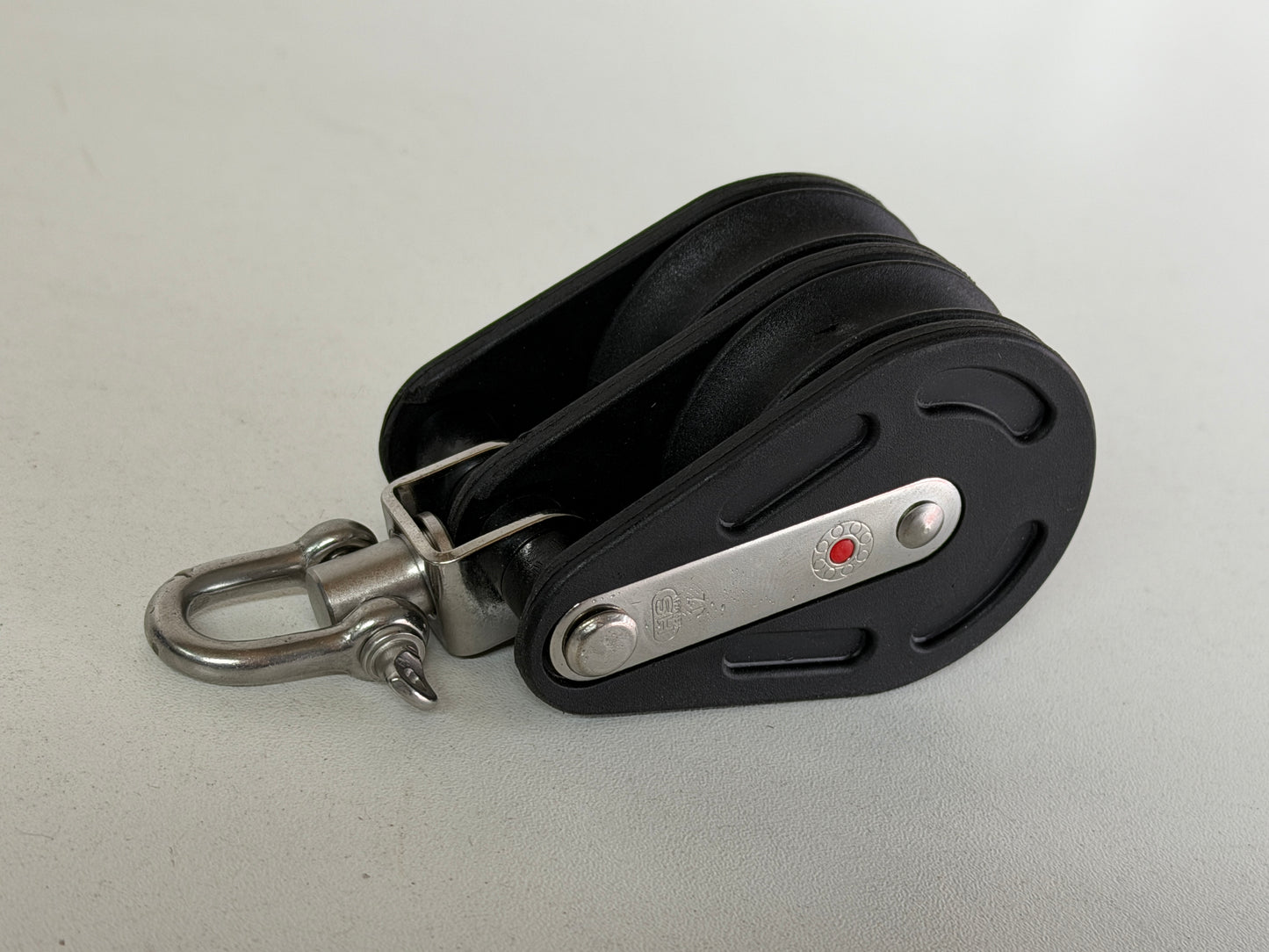 NIEUW HS Sprenger 2 schijfs blok gelagerd met wartel 50 mm