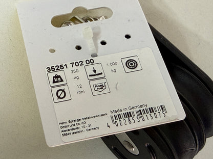NIEUW HS Sprenger 2 schijfs blok gelagerd met wartel 50 mm