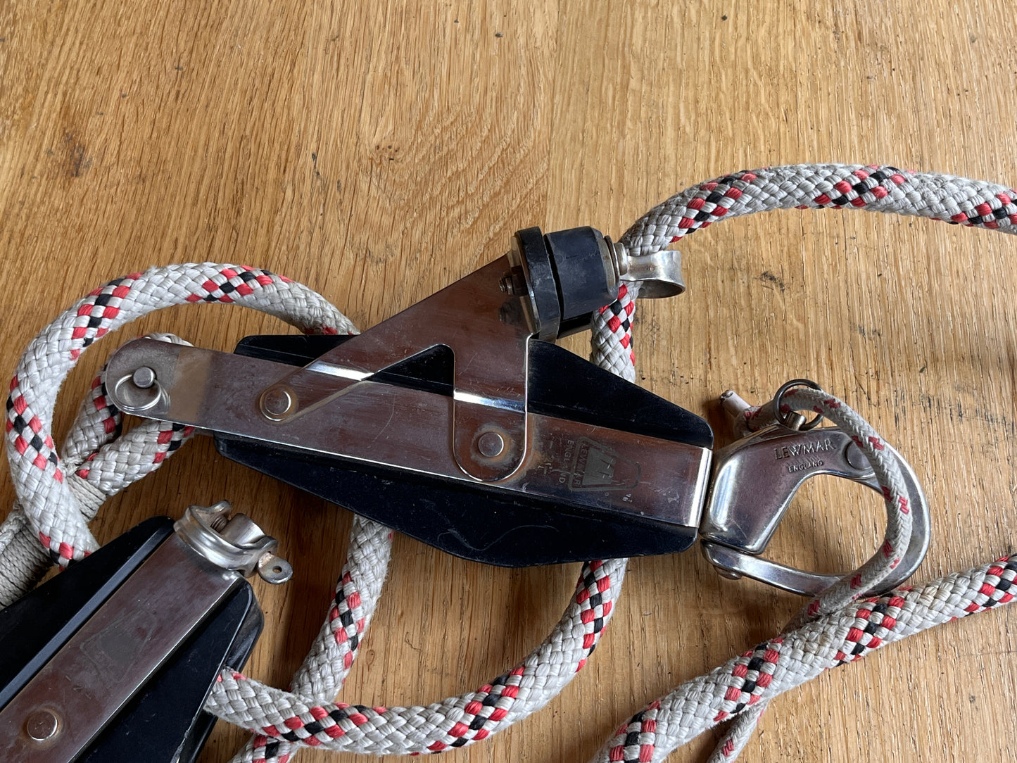 Lewmar grootschoot / Size 2 Vioolblok + Vioolblok + klem