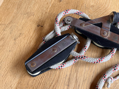 Lewmar grootschoot / Size 2 Vioolblok + Vioolblok + klem