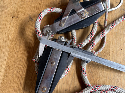 Lewmar grootschoot / Size 2 Vioolblok + Vioolblok + klem