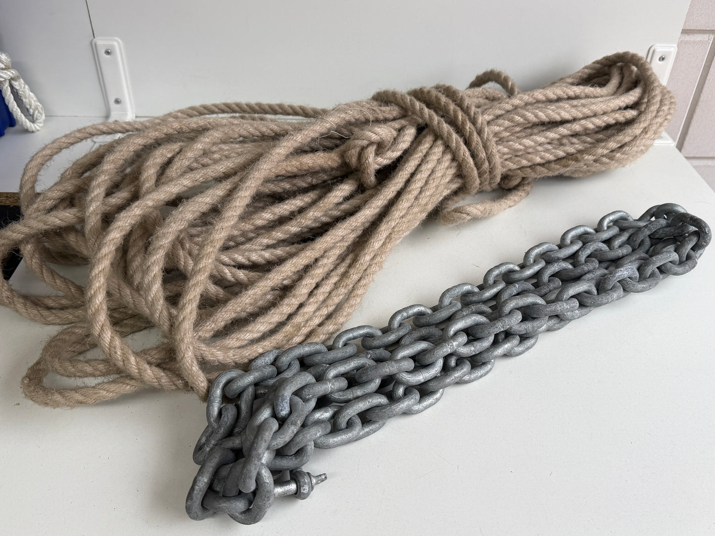 Anker Fortress FX23 6.8kg + circa 2 meter ketting 10 mm en 37 meter touw