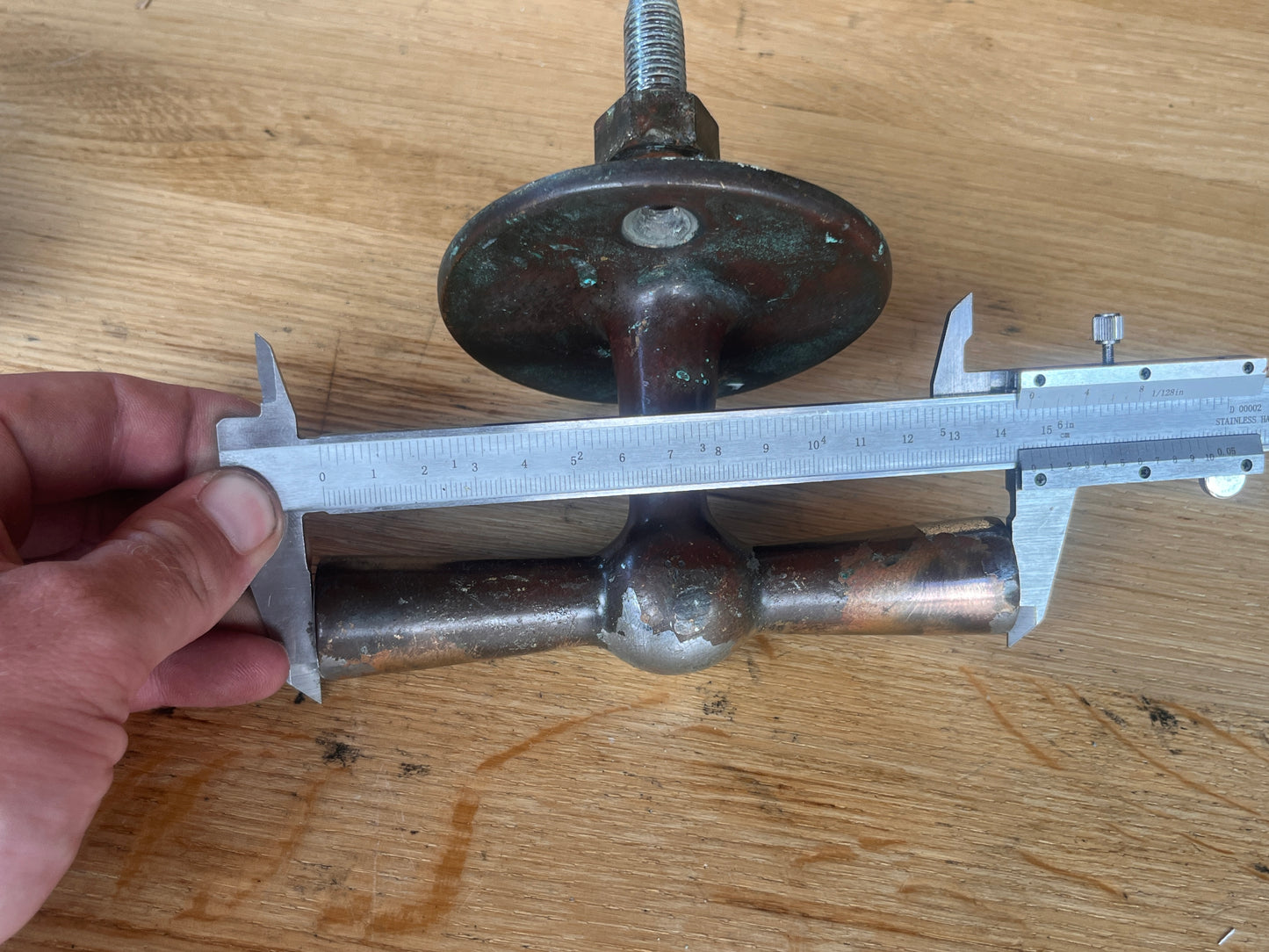 bronzen bolder / kikker 145 mm