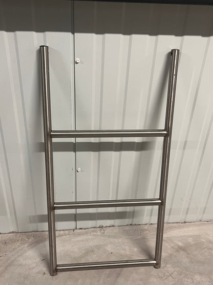 RVS zwemtrap met 3 treden