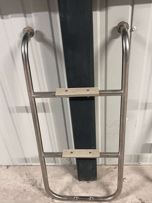 RVS zwemtrap met 3 treden