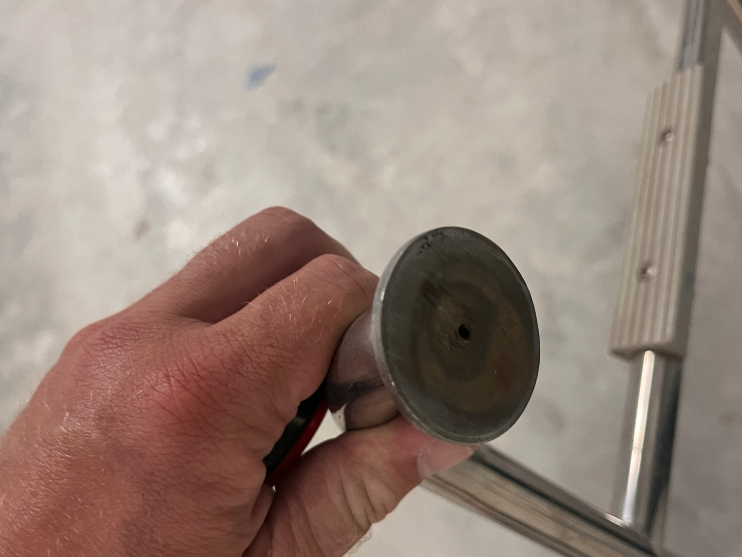 RVS zwemtrap met 3 treden