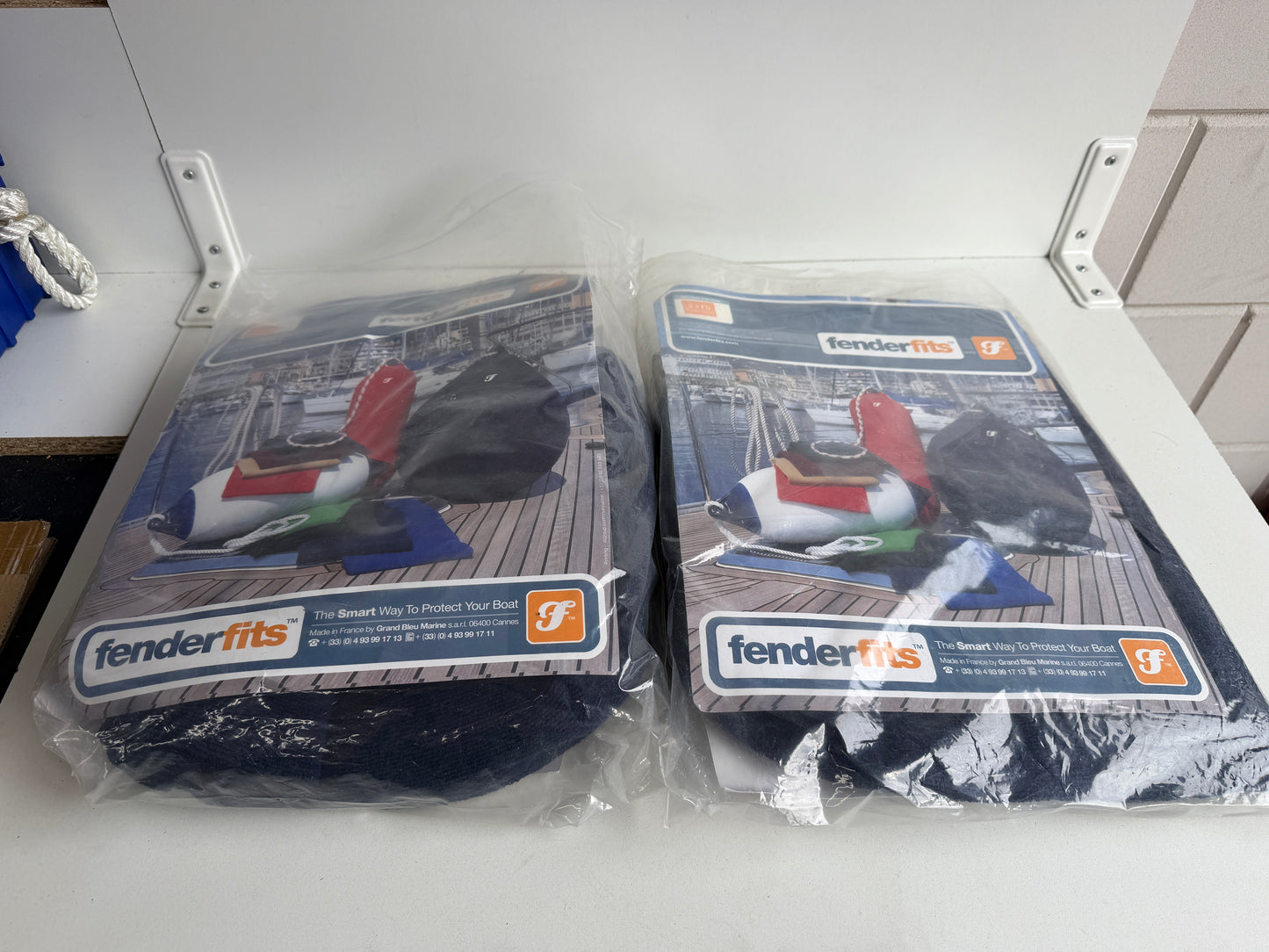 Fenderhoes blauw 76x30cm F5 NIEUW