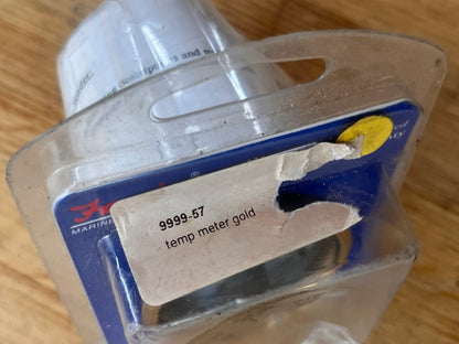 Temperatuurmeter goud boot