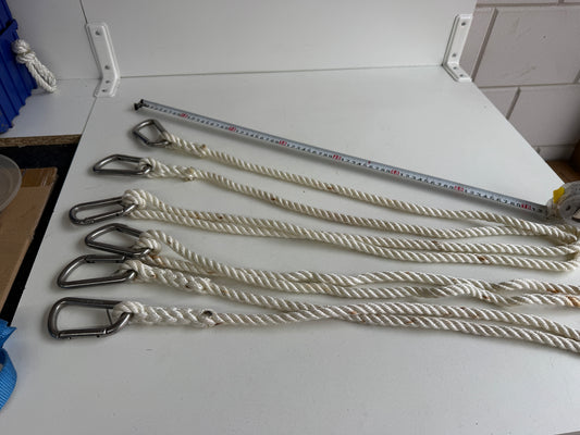 Lifeline met 3 karabijnhaken