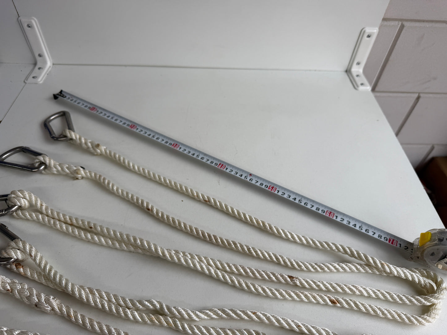 Lifeline met 3 karabijnhaken
