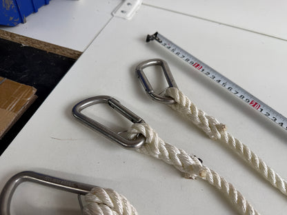 Lifeline met 3 karabijnhaken