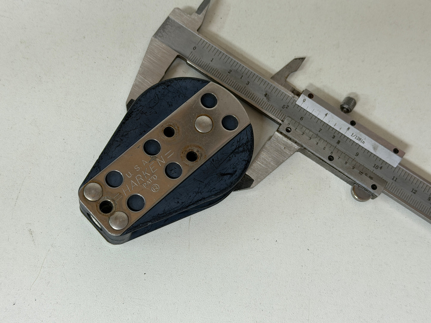 Harken keerblok / schildpadblok gelagerd 57 mm tot 12 mm