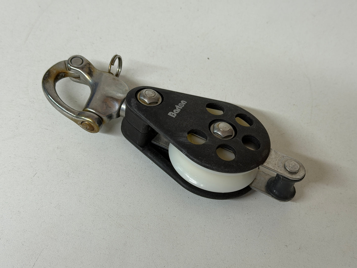 Barton 1 schijfs blok 54 mm tot 12 mm gelagerd snapsluiting