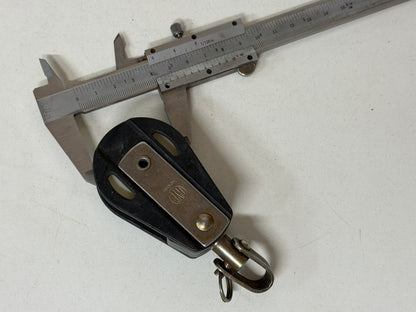 HYE 1 schijfs blok 43 mm tot 11 mm lijn met wartel