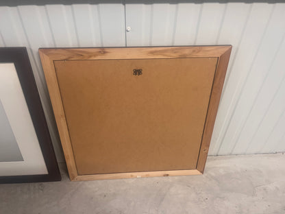 Schilderij/foto van klassieke zeilboot in houten lijst 70 x 70 cm