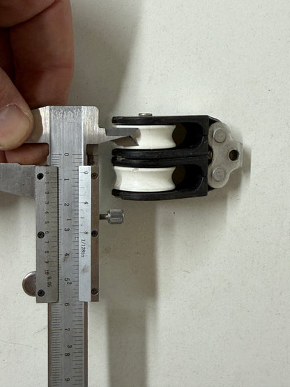 2 schijfs blok  27 mm tot 7 mm lijn