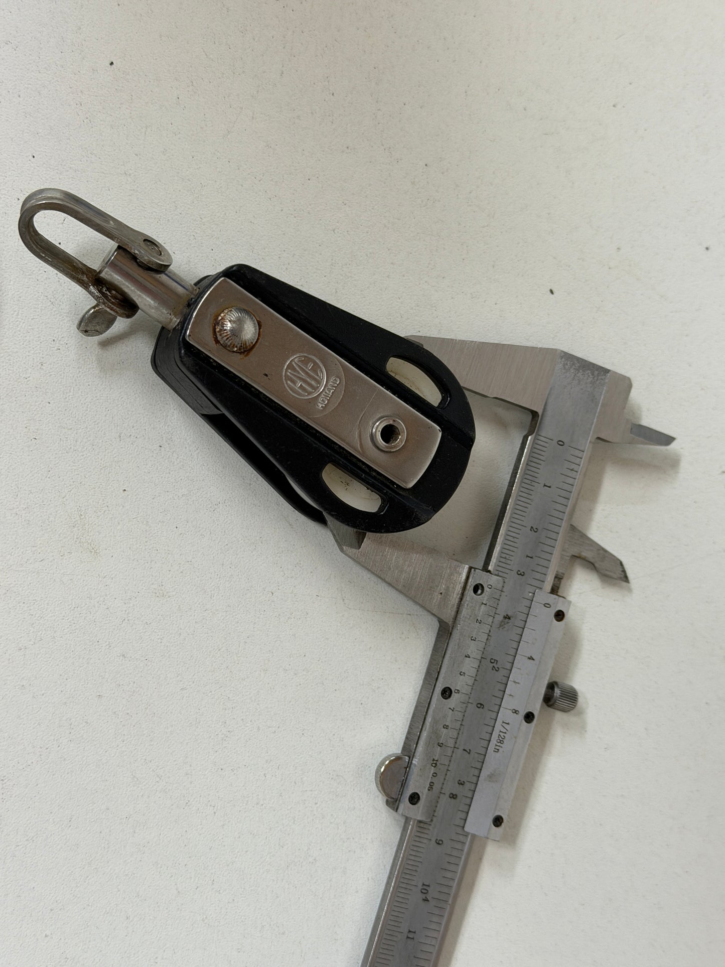 HYE 1 schijfs blok 35 mm tot 10 mm lijn met wartel