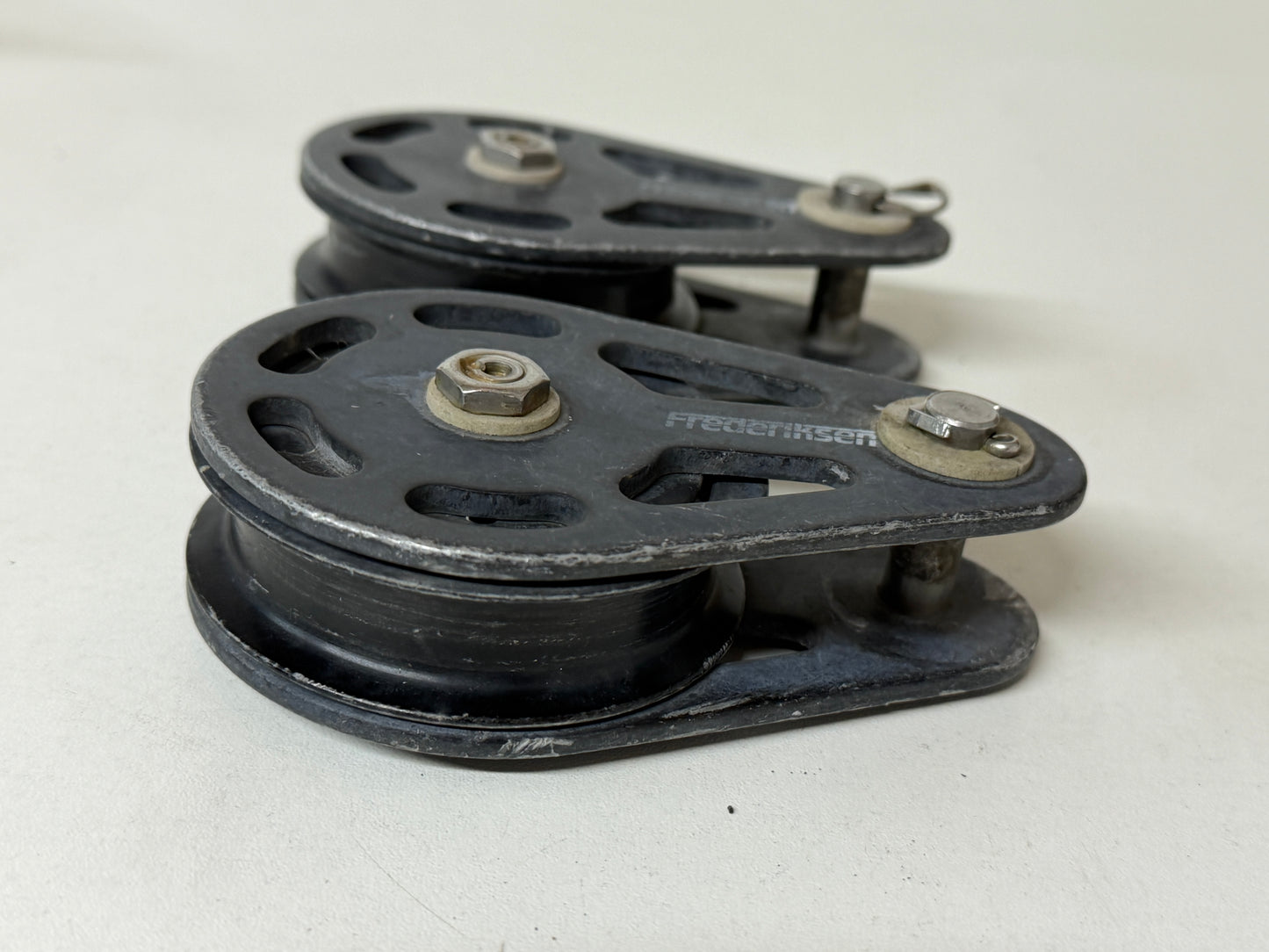 Frederiksen 1 schijfs blok gelagerd 75 mm tot 15 mm lijn