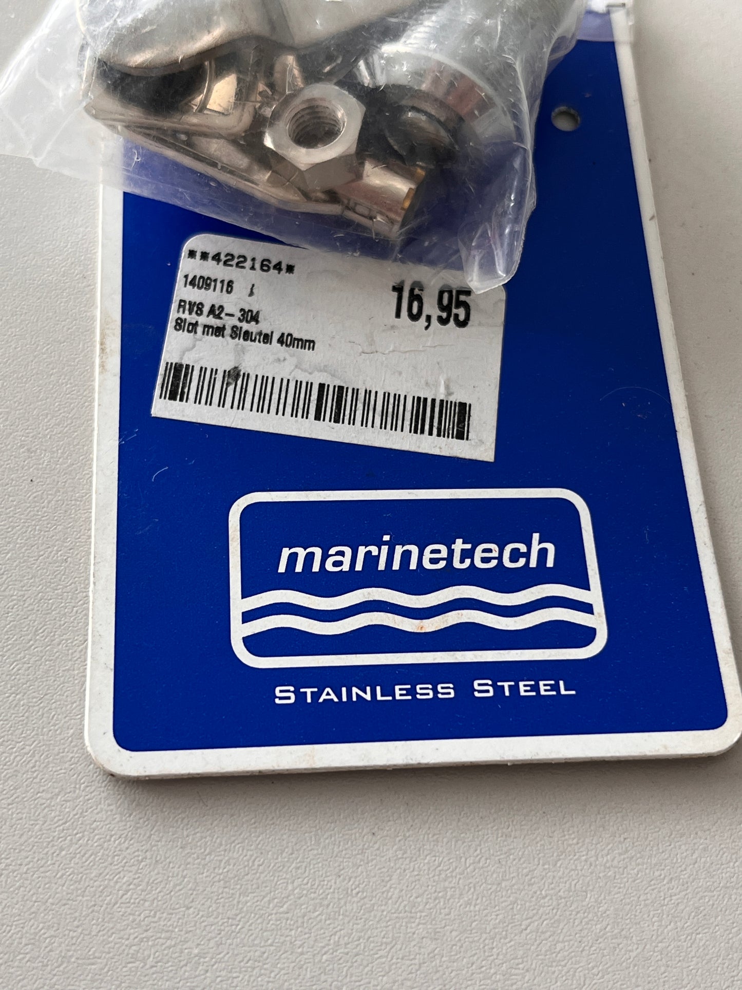 Marinetech RVS Slot met sleutel 40 mm