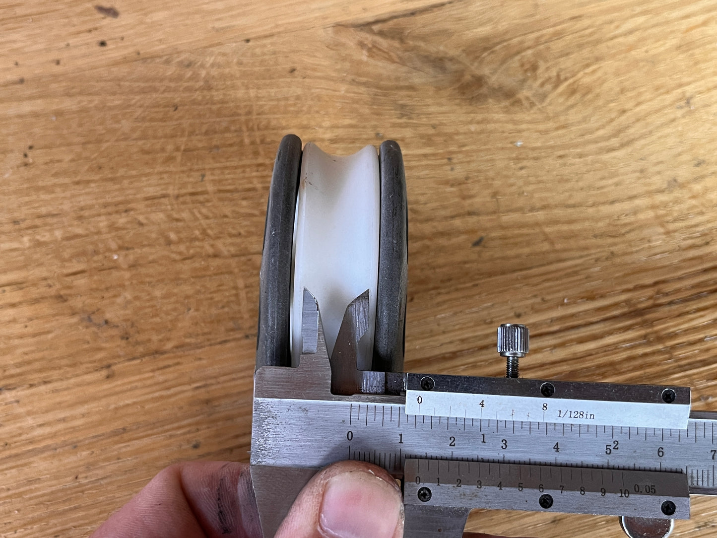 Barton 1 schijfs blok 63 mm gelagerd met draaiwartel