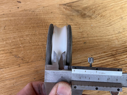 Barton 1 schijfs blok 63 mm gelagerd met draaiwartel