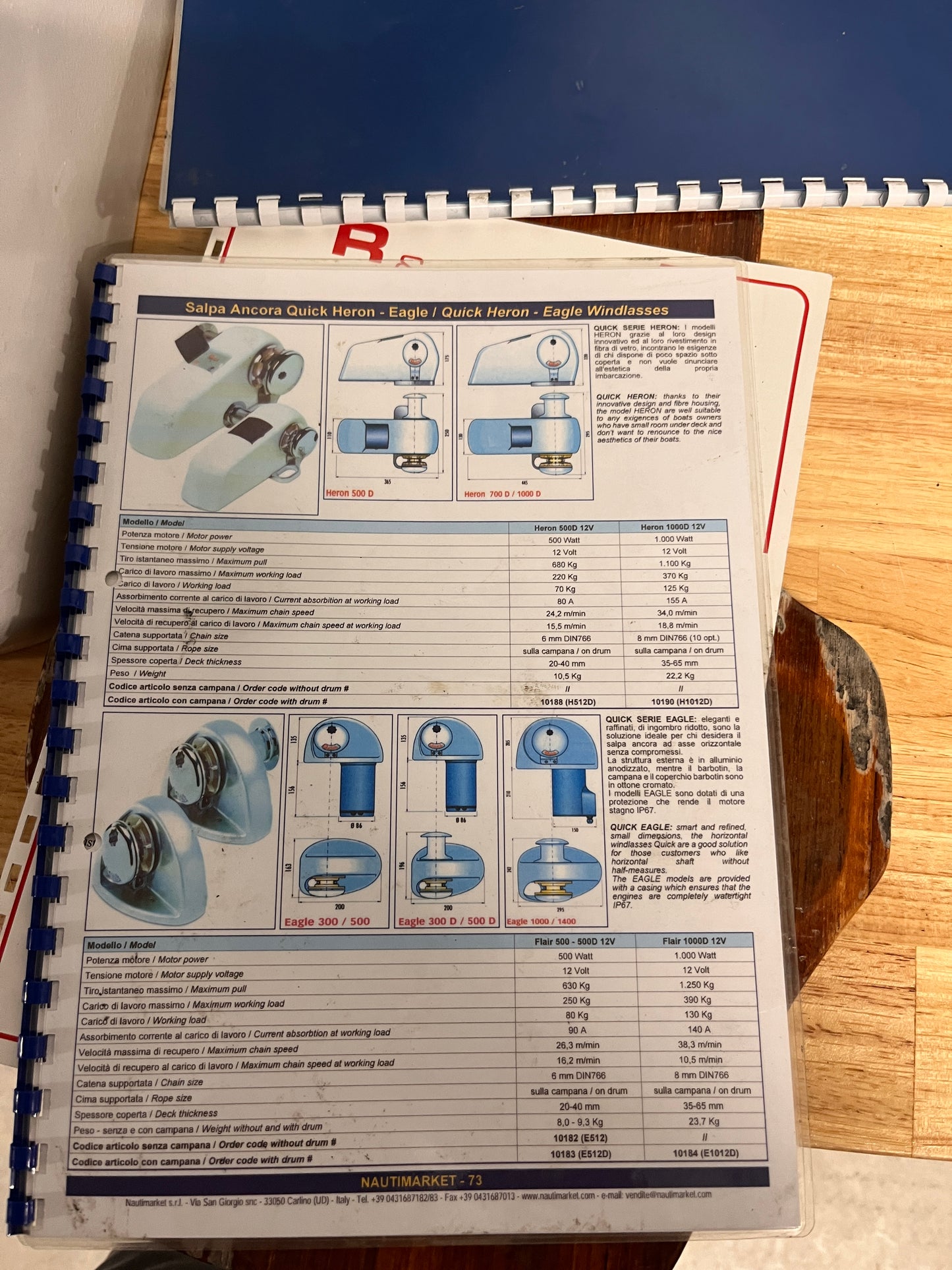 Quick 1000W 12V ankerlier 5/16