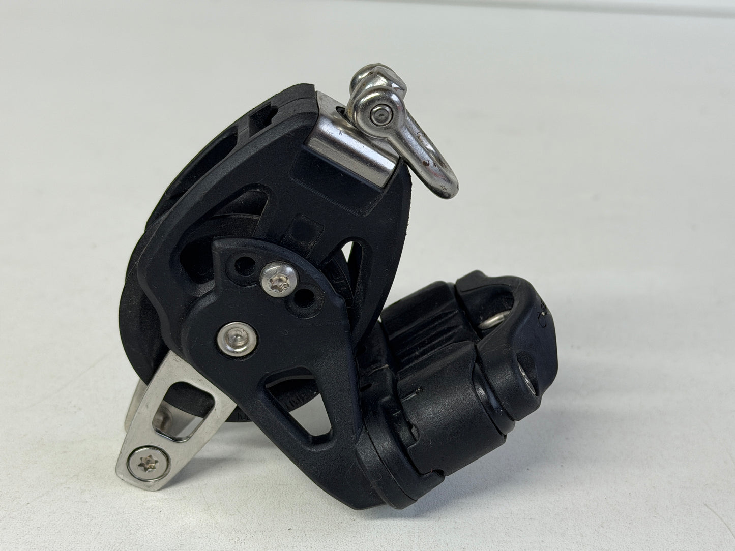 Selden 1 schijfs blok 50 mm met klem en hondsvot 50 mm 12 mm