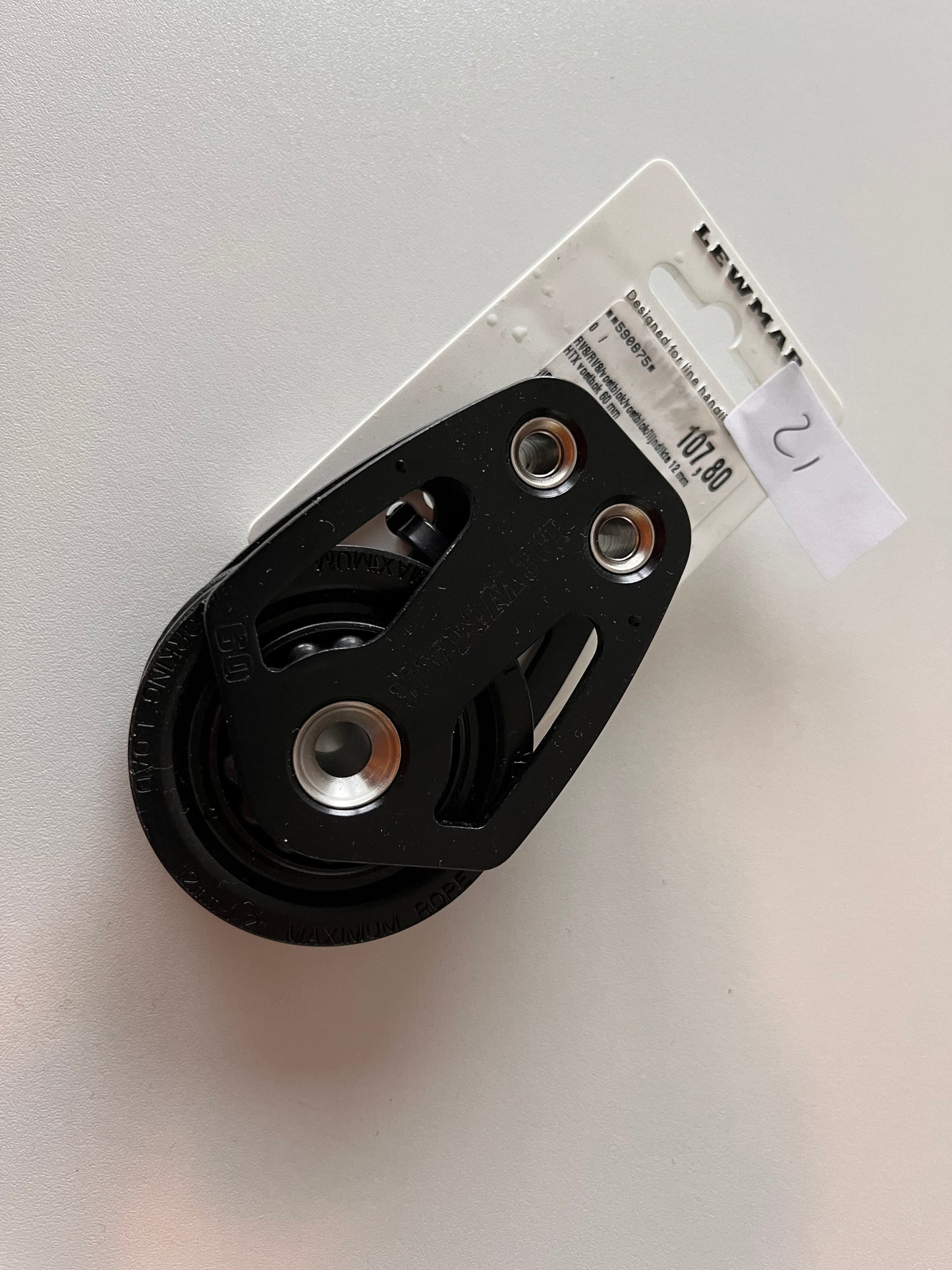 Nieuw Lewmar HTX voetblok 60 mm voor 12 mm lijn