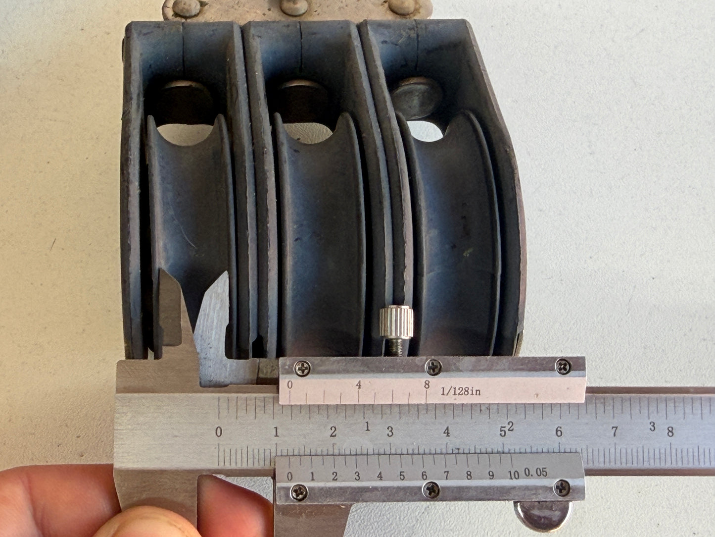 Sail Speed 3 schijfs blok gelagerd 60 mm tot 12 mm lijn