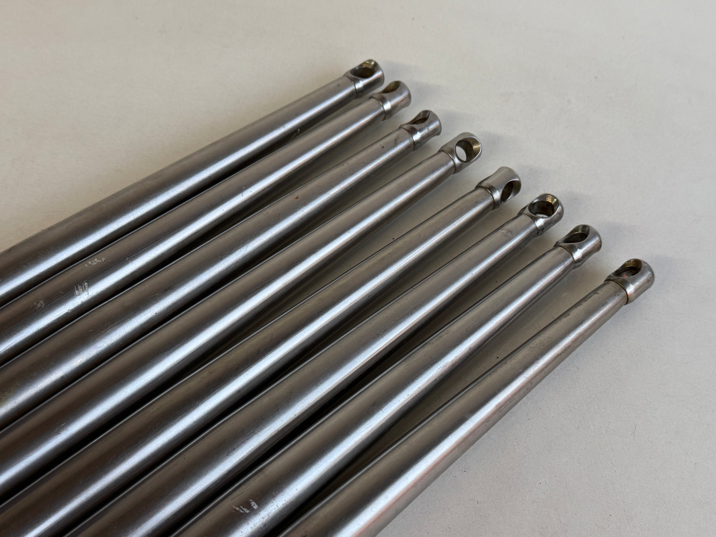 8 x RVS scepter 45 cm
