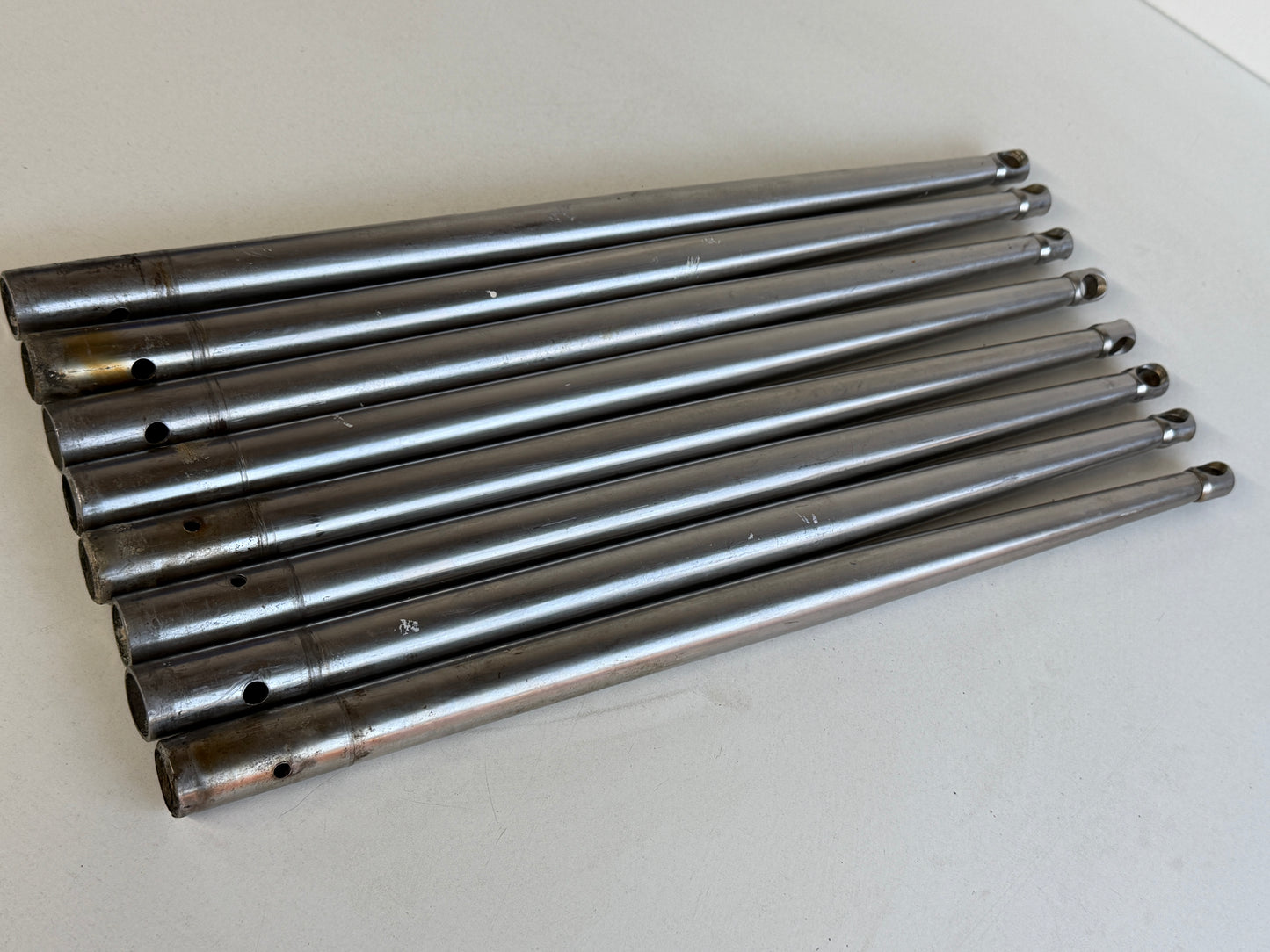 8 x RVS scepter 45 cm