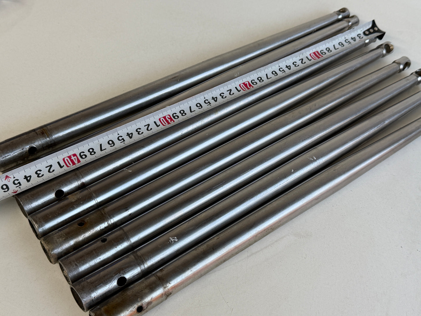 8 x RVS scepter 45 cm