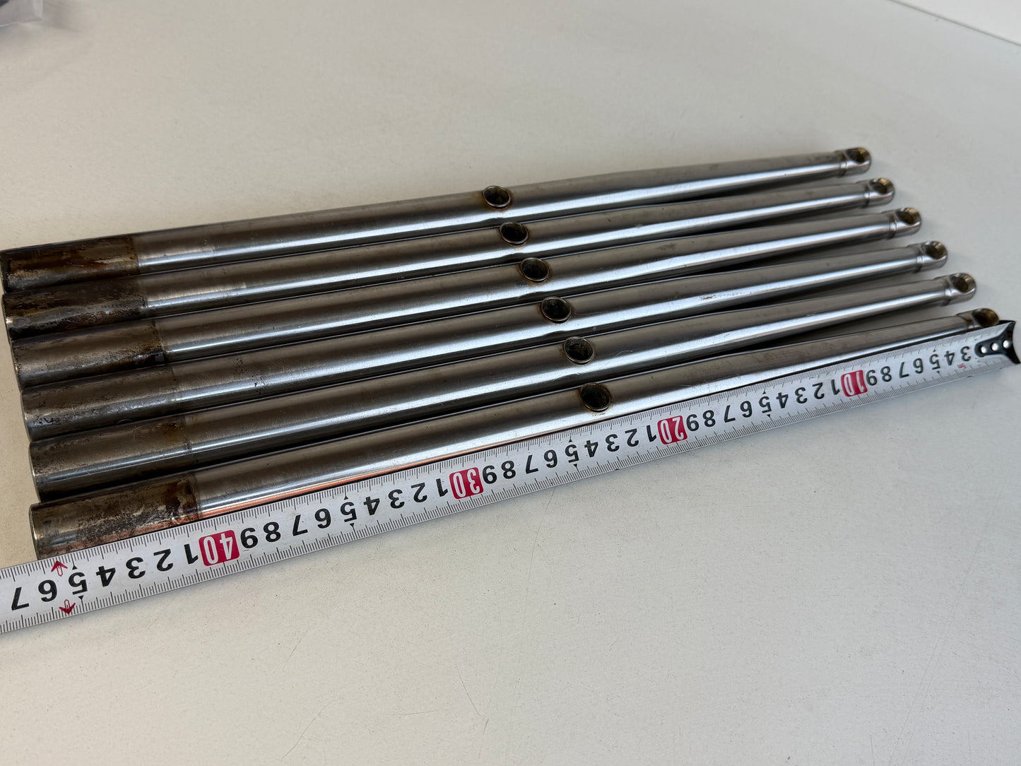 6 x RVS scepter 46 cm