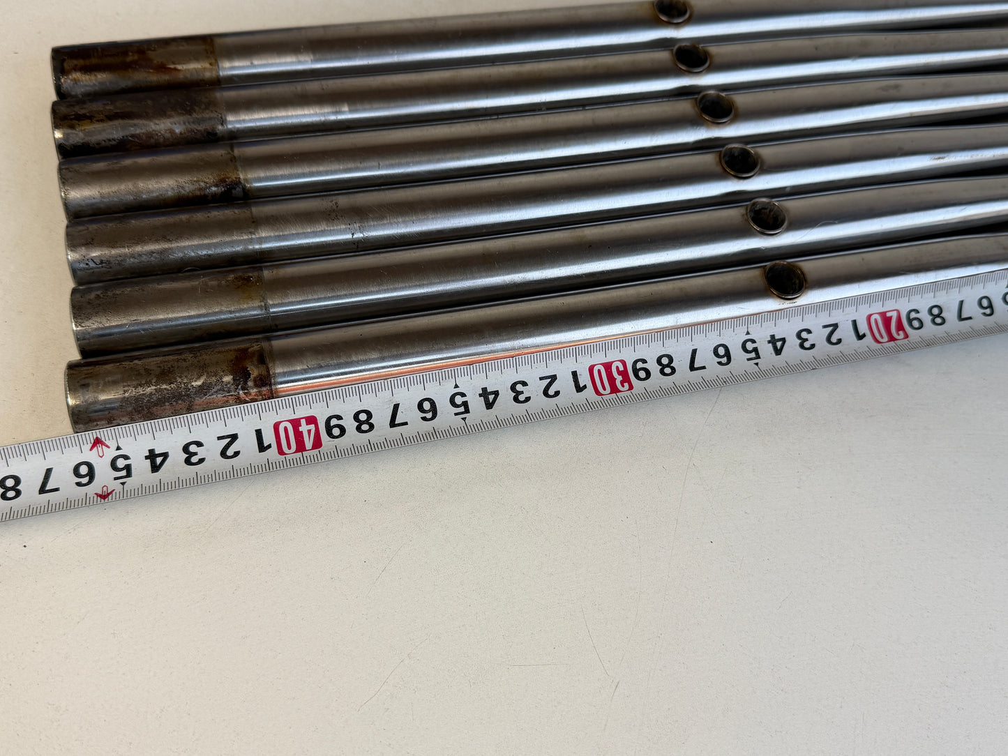 6 x RVS scepter 46 cm