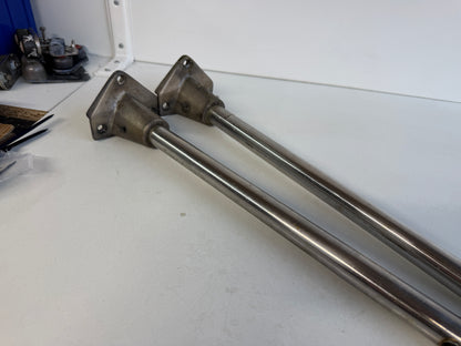 2 x RVS scepter 70 cm met scepterpot