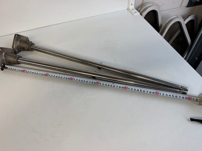 2 x RVS scepter 70 cm met scepterpot
